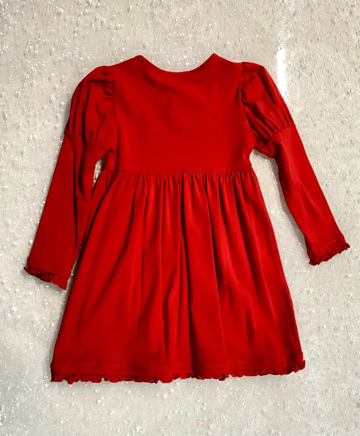 Vestito rosso bambina 5 anni