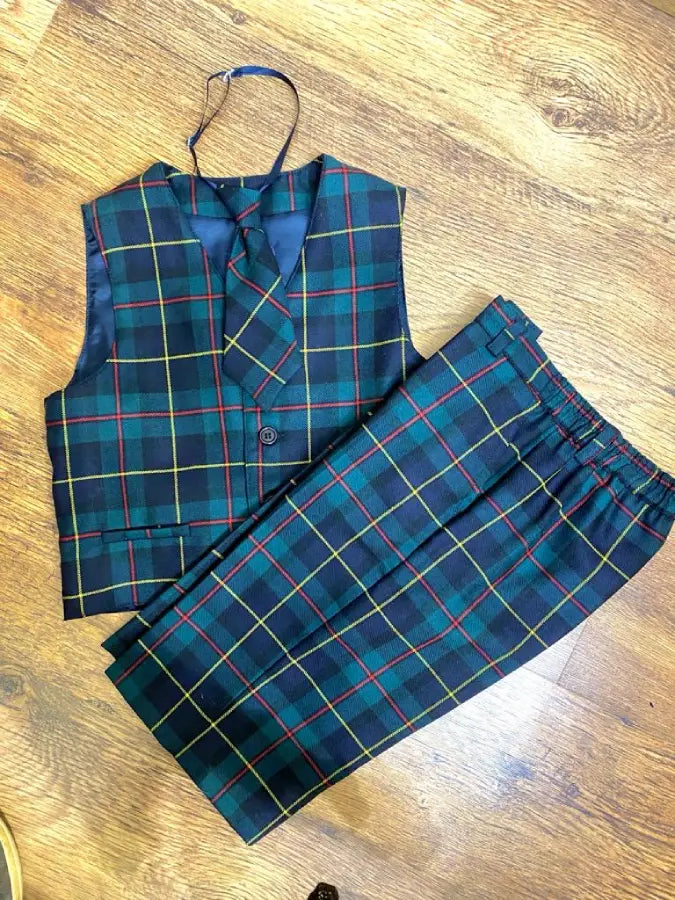 Completo tartan per bambino