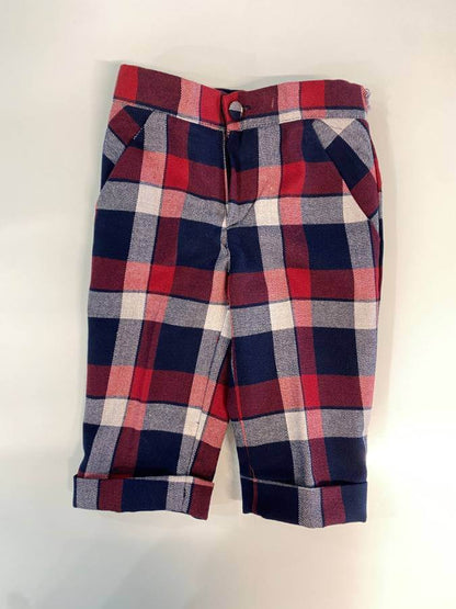 Pantaloni in tartan per abito da paggetto