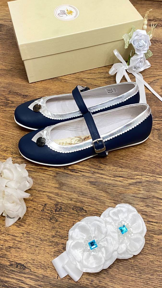 Scarpe ballerina per bambina colore blu