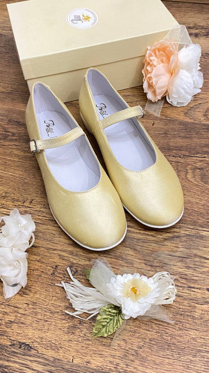 Ballerine per bambina colore gold