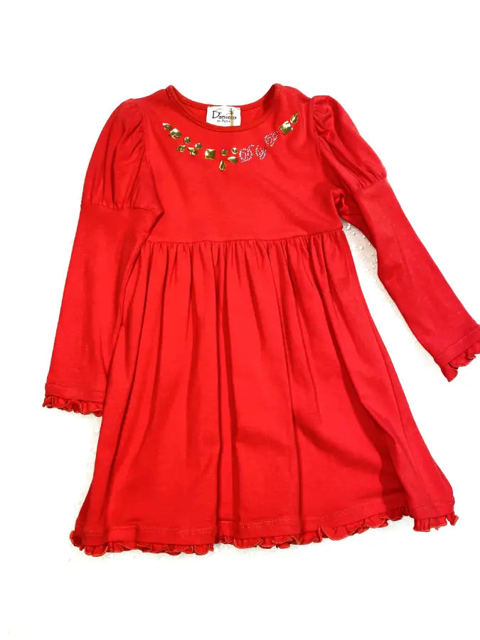 Vestito rosso per bambina 5 anni